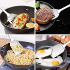 14-in Spatula Set, 18/0 Stianless Steel Heavy Duty Turner & Slotted Spatula, Kitchen Cooking Utensils Set, High Heat Resistant, Grilling Frying Serving Food, Pack of 2