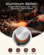 Non Stick Frying Pan, 8-inch Omelette Pan with Heat Dot Temperature Indicator, Healthy Non Toxic Egg Skillet with Heat-Resistant Handle, PFOA-Free, Dishwasher Safe, Compatible with All Cooktops