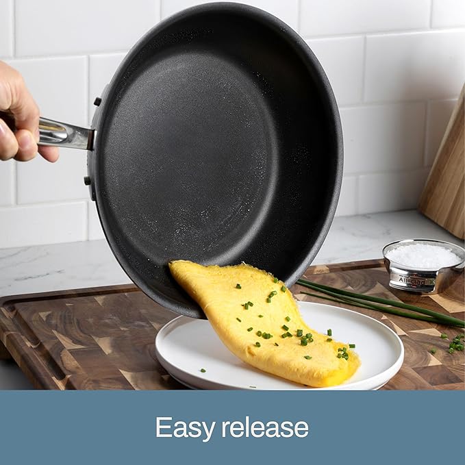 All-Clad D5 Brushed Pro Nonstick 5-ply Bonded Cookware, Fry Pan, 12 inch