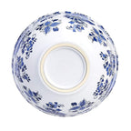 Amazon Basics Nesting Melamine Mixing Bowls with Lids and Non-Slip Base, Dishwasher Safe, Space Saving, 5 Sizes, Blue and White Floral, Set of 10