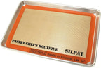 Sasa Demarle Silpat Premium Non-Stick Silicone Baking Mat, Big Sheet Pan Size (2/3 Sheet Pan) for a 15''x 21'' Sheet Pan - 13.58''x 19.5'' - ONE MAT ONLY - by Pastry Chef's Boutique