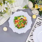 COLOSUS 60 Pack White Plastic Bowls, 12 oz Disposable Soup Bowls, Premium Plastic Dinner Bowls,Heavy-duty Dessert Salad Bowl for Party, Wedding, Dinner, and Catering