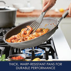 Rachael Ray Cook + Create Nonstick Frying Pan/Skillet, 12.5 Inch, Gray