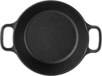 Lodge 8 Inch Pre-Seasoned Cast Iron Skillet - Dual Assist Handles - Use in the Oven, Stove, Grill, or Over a Campfire - Black (Pack of 3)