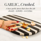 Gold and Beige Kitchen Utensils Set – 8 PC Cooking Gadgets with Mini Gold Whisk and Tongs, Pizza Cutter, Garlic Press, Cheese Grater, Peeler, Can Opener, Scoops – Stylish Beige Kitchen Accessories