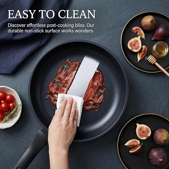 Nonstick Frying Pan Skillet,12 Inch Frying Pan Skillet,Egg pans,Omelette Pan,PFOA Free,Kitchen Pots Induction Pot