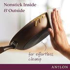 Anolon Advanced Home Hard-Anodized Nonstick Skillets (10.25-Inch, Bronze)