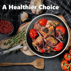 Non Stick Frying Pans 12 inch, Hybrid Frying Skillets Nonstick,non stick Stainless Steel Braiser Pans, Dishwasher and Oven-Safe Chef Pan, Induction Compatible Cooking Pan, PFOA Free
