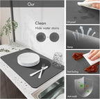 Drying Mat for Kitchen Countertops, Coffee Mat Hide Stain Rubber Backed Absorbent Dish Drying Mat