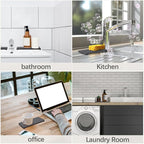NiuYichee 2 PCS Water Absorbent diatomite Coasters, 7.1" x 3.5" Water Absorbing Stone Tray for Sink, Stone Drying mat for Kitchen Counter, Stone soap Tray Used for Hand Soaps & toiletries & Plants