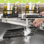 Sponge Holder for Kitchen Sink - Sink Organizer and Caddy for Home and Kitchen Storage Organization