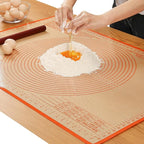 Silicone Pastry Mat 36x24 Inch Nonstick Baking Mat -Perfect for Doug, Pastry, Dough Rolling, Kneading Board, Pie Crust, Fondant, Bread, Pasta/Pizza, Kitchen Counter Mat