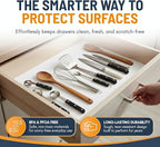 Shelf Liner Cabinet Liner for Shelves Non-Adhesive Kitchen Drawer Liner by Linda’s Essentials (12 x 120 Inches) - Non-Slip Easy Clean Shelf Liners for Cabinets and Cupboard Protector, Waterproof Mat