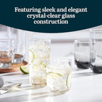 Libbey Polaris Tumbler Glasses, Axis, 17.75-ounce, Set of 8