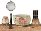 Matcha Whisk Set, 7-Piece Matcha Kit with Ceramic Bowl, Bamboo Whisk, Scoop, Sifter, Holder & Bamboo Mat – Premium Matcha Tea Set for Beginners & Matcha Lovers, Gift Ready