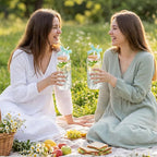 2 Pcs Gift for Women Sage Green Spring Floral Glasses Cups, 16 oz Cute Aesthetic Glass Cups with Lid and Straws Mothers Day Iced Coffee Cup, Idea Gift for Girls New Mom Day Birthday Baby Shower Party