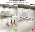 TQVAI Over Sink Dish Drainer Drying Rack, Stainless Steel Foldable Wall Mounted Dish Racks with Drainboard Hanging Rod and Sponge Holder, Silver