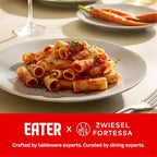 Eater x Zwiesel Fortessa Tempus Stoneware, 16 Piece Dinnerware Set (Service for 4), Smoke