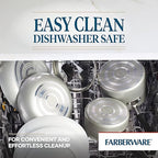 Farberware Cookstart DiamondMax Nonstick Straining Saucepan, Dishwasher Safe, 3 Quart, Silver