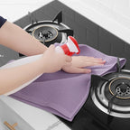 Homaxy 100% Cotton Waffle Weave Kitchen Dish Towels, Ultra Soft Absorbent Quick Drying Cleaning Towel, 13 x 28 Inches, 8-Pack, Lavender