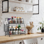 Bathroom Organizer Countertop, Spice Rack Organizer for Cabinet,Bathroom Counter Organizer, Kitchen Countertop Organizer (Pack of 2)