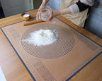 Silicone Pastry Mat 34x26 Inch Nonstick Baking Mat -Perfect for Dough, Pastry, Dough Rolling, Kneading Board, Pie Crust, Bread, Fondant, Pasta/Pizza, Kitchen Counter Mat