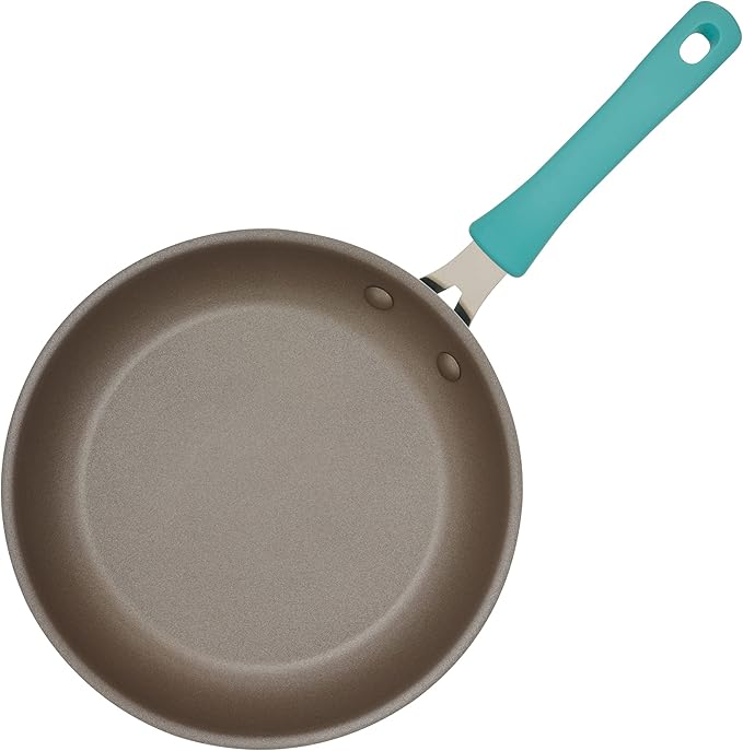 Rachael Ray Cook + Create Nonstick Frying Pan/Skillet, 10 Inch, Agave Blue