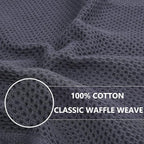 Homaxy 100% Cotton Waffle Weave Kitchen Dish Cloths, Ultra Soft Absorbent Quick Drying Dish Towels, 12 x 12 Inches, 18-Pack, Mixed Color