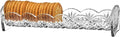 Godinger Dublin Cracker Tray, Snack Dish, Crystal Serving Tray for Crackers, Appetizers, Snacks & Entertaining