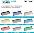 Kraus Multipurpose Workstation Sink Roll-Up Dish Drying Rack, Colander and Trivet in Red, KRM-11RD