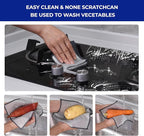50 PCS 3-Layer Non-Scratch Multipurpose Steel Wire Dishcloths - Reusable Quick-Dry Odor-Free Scrub Cloths for Dishes, Kitchen Cleaning Cloths for Cookware, Sinks, Stove Tops(7.87X7.87)