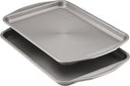 Circulon Nonstick Bakeware 2-Piece Baking Sheet, Bakeware Set, Gray
