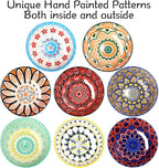 8 Pcs Colorful Ceramic Bowl Set 10 oz 4.75'' Porcelain Kitchen Soup Cereal Serving Bowls for Ramen Rice Dessert Snack Salad Ice Cream Pasta Oatmeal Microwave and Dishwasher Safe(Vintage)