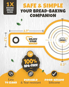 CRUSTLOVE 2 PCS Bread Sling Dutch Oven Silicone, Non-Stick Sourdough Sling & Baking Mat, Reusable & Easy to Clean – Heat Resistant to 480°F – Silicone Sourdough Sling for Artisan Bread Baking Supplies