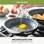 GreenPan Valencia Pro Tri-Ply Stainless Steel 8” Frying Pan Skillet, PFAS-Free Ceramic Nonstick Coating, Induction Ready Cookware, All Cooktops, Eggs & Omelets, Dishwasher & Oven Safe 600F