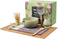 9-Piece Matcha Whisk Set, Complete Japanese Matcha Kit Tools with Ceramic Bowl, Bamboo Whisk & Scoops, Tea Ceremony Set in Elegant Gift Box, Mother’s Day Gift for Women (Matcha Green)
