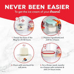 Disney Dash My Mug Ice Cream Maker Bundle - Mini Electric Ice Cream Maker - Creates Gelato, Sorbet & Frozen Yogurt - Easy to Clean & Use - 2 Mugs, Mickey & Minnie Design