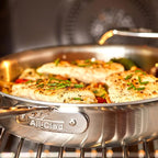 All-Clad D5 8 Inch Brushed Stainless Steel Pro Non Stick Frying pan, 5-Ply Stainless Steel Pan, Induction, Oven Broiler Safe 500F Skillet, Professional Cookware, Silver