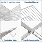 Simple Houseware Collapsible Dish Drying Rack, Chrome