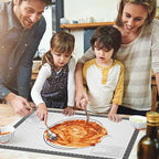 Non Stick Silicone Pastry Mat for Dough Rolling, Silicone Mat for Baking Pizza, Macaron, Pie Crust Pizza and Cookies Large Silicone Fondant Mat, Silicone Macaron Baking Mat