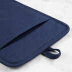 KitchenAid Ribbed Soft Silicone Pot Holder 2-Pack Set, Ink Blue, 7"x9"