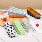 Mini Loaf Baking Pans with Lids and Spoons (50 Pack, 6.8oz) Rectangle Aluminum Foil Baking Pans Tins Containers - Cupcake Containers Wrappers Cheesecake Creme Brulee Ramekins