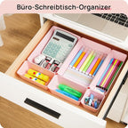 Vtopmart 25 PCS Plastic Drawer Organizers Set, 4-Size Versatile Bathroom and Vanity Drawer Organizer Trays, Storage Bins for Makeup, Bedroom, Kitchen Gadgets Utensils and Office
