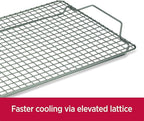 All-Clad Pro-Release Nonstick Bakeware Set 2 Piece Oven Safe 450F Half Sheet, Cookie Sheet, Muffin Pan, Cooling & Baking Rack, Round Cake Pan, Loaf Pan, Baking Pan Grey