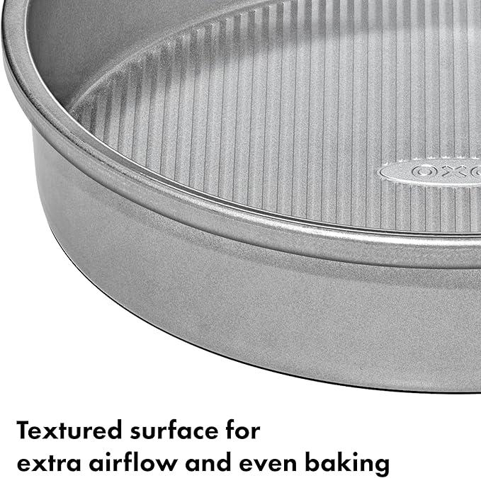 OXO Good Grips Non-Stick Pro Clear Coated Metal Bakeware Cake Pan — 9 in, Baking Sheet