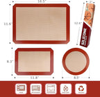 STATINT Non-Stick Silicone Baking Mat, Premium Food Safe - Pack of 4