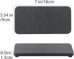 NiuYichee 2 Pcs Water Absorbing Stone Trays, Kitchen/Bathroom Sink Soap Dish, Diatomite Tray Used for Hand Soap & Cosmetic Bottles in The Modern Home, 3.5" W x 7.1" L, Dark Gray