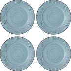 Pfaltzgraff Trellis Coastal 16-Piece Dinnerware Set, teal