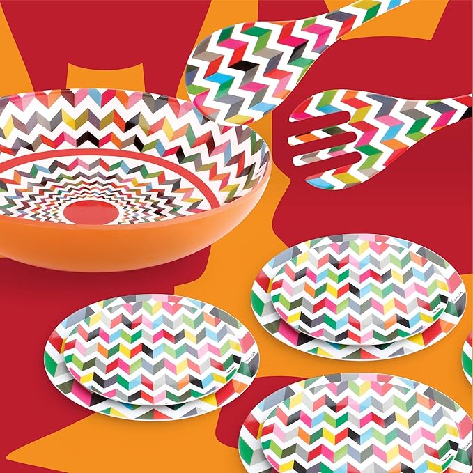 French Bull 11.75" Serving Bowl - Melamine Dinnerware - Salad, Mixing, Pasta (Ziggy)