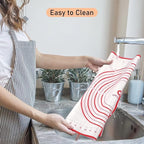 Silicone Baking Mat with Measurements, Pastry Mat for Rolling Out Dough Non-Slip Extra Large, Red, 20" x 28", Fondant Mat